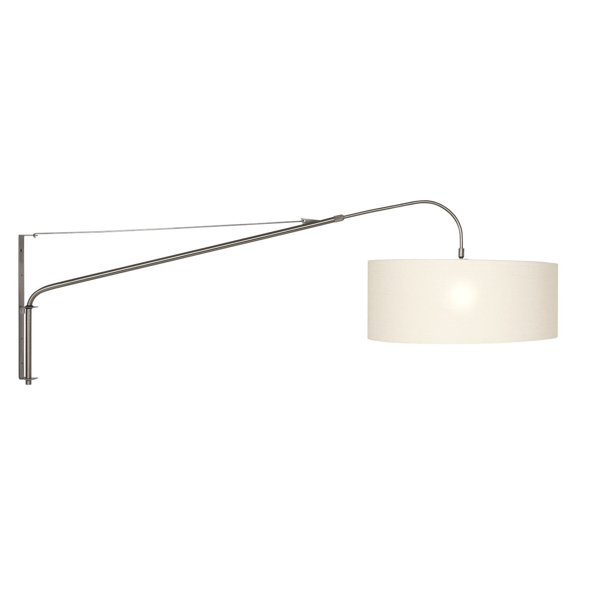 Wandlamp Teun Industrieel Transparant