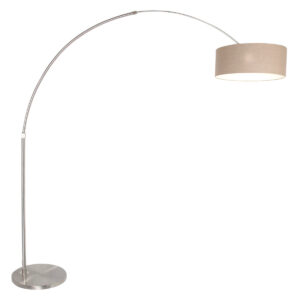 Vloerlamp Niek modern Grijs