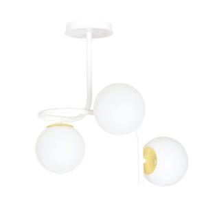 Plafondlamp Berta Modern 3 lichtpunten Wit