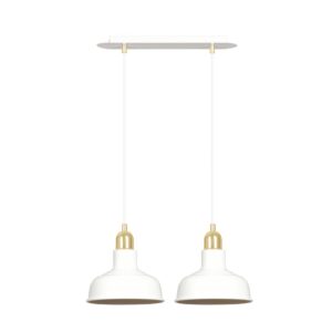 Hanglamp Violeta Modern 2 lichtpunten Wit