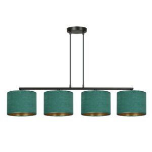 Hanglamp Laia landelijk 4 lichtpunten Zwart