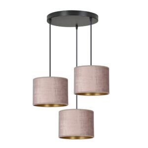 Hanglamp Laia landelijk 3 lichtpunten Zwart