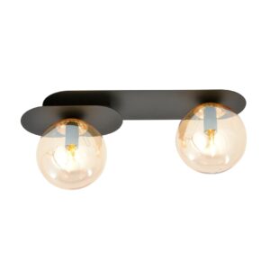 Plafondlamp Julio Modern 2 lichtpunten Zwart