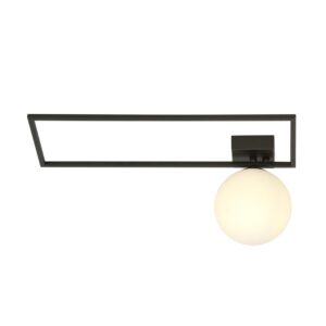 Plafondlamp Cesar landelijk Zwart