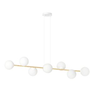 Hanglamp Nina Modern 8 lichtpunten Wit