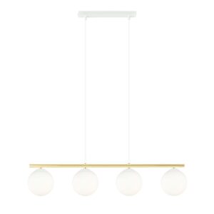 Hanglamp Diego Modern 4 lichtpunten Wit
