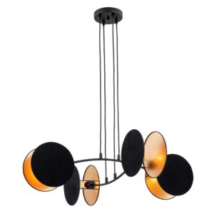Hanglamp Jose Modern 4 lichtpunten Zwart
