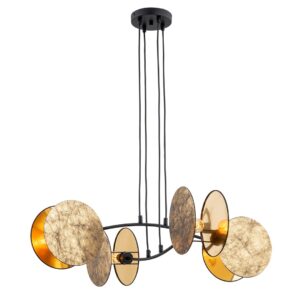 Hanglamp Jose Modern 4 lichtpunten Zwart