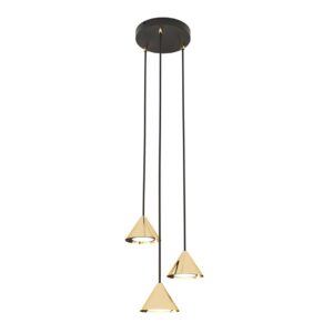 Hanglamp Marta Modern 3 lichtpunten Goud