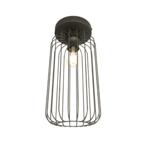 Plafondlamp Luca landelijk Zwart