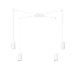 Hanglamp Ana Modern 4 lichtpunten Wit