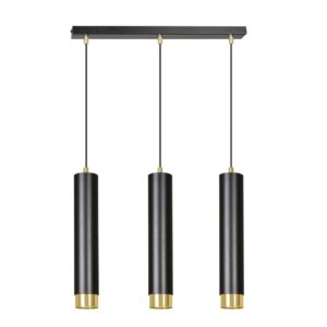 moderne hanglamp Piras Zwart 3-lichts