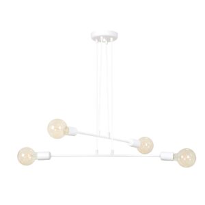 minimalistische hanglamp Ruggiero Wit 4-lichts