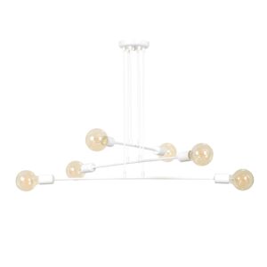 minimalistische hanglamp Ruggiero Wit 6-lichts