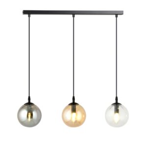 Hanglamp Pablo Modern 3 lichtpunten Zwart