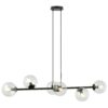Hanglamp Marina Modern 6 lichtpunten Zwart
