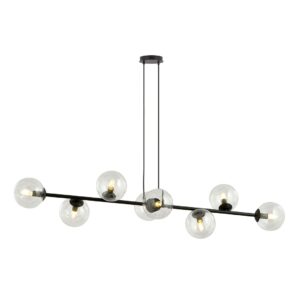 Hanglamp Marina Modern 8 lichtpunten Zwart