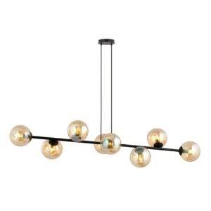 Hanglamp Marina Modern 8 lichtpunten Zwart