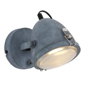 Industriële Wandlamp Paco Grijs