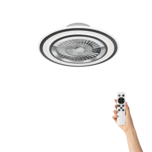 Plafondventilator Elena met verlichting - Ø60cm - 3 snelheden - Afstandsbediening - Zwart