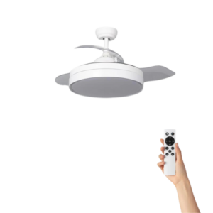 Plafondventilator Lucia met verlichting - Ø39cm - 6 snelheden - Afstandsbediening - Wit