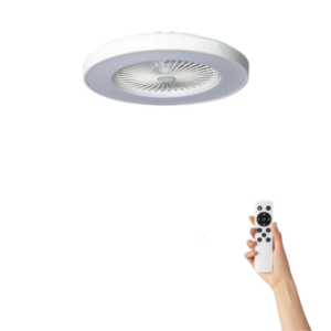 Plafondventilator Nora met verlichting - Ø58cm - 6 snelheden - Afstandsbediening - Wit