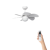 Plafondventilator Noud met verlichting - Ø81cm - 6 snelheden- Afstandsbediening - Wit