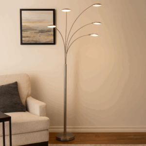 Vloerlamp Anouk modern 5 lichtpunten Staal