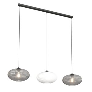 Hanglamp Olga landelijk 3 lichtpunten Zwart