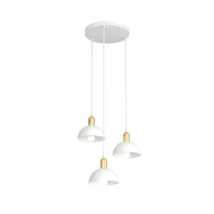 Hanglamp Alba Modern 3 lichtpunten Wit
