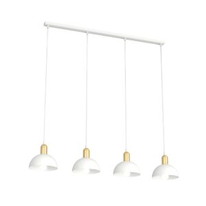 Hanglamp Alba Modern 4 lichtpunten Wit