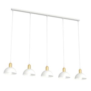 Hanglamp Alba Modern 5 lichtpunten Wit