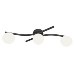Plafondlamp Estela Modern 3 lichtpunten Zwart