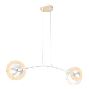 Hanglamp Pablo Modern 2 lichtpunten Wit