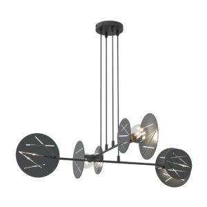 Hanglamp Vera Modern 4 lichtpunten Zwart