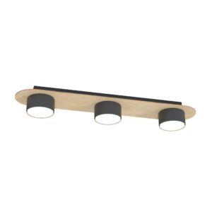 Plafondlamp Nina Modern 3 lichtpunten Zwart