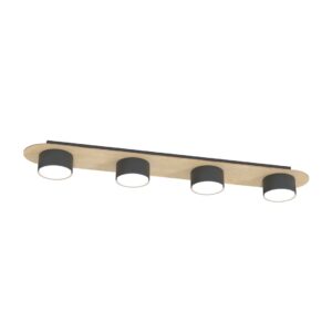 Plafondlamp Nina Modern 4 lichtpunten Zwart