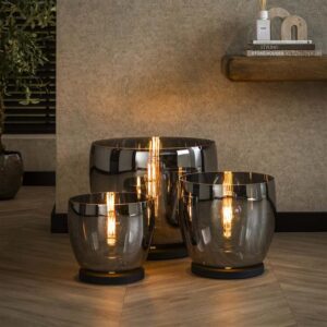 Vloerlamp Rafjan  Smoke grey glas