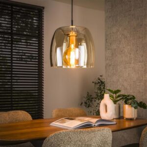 Hanglamp Rogier  Amber color glas