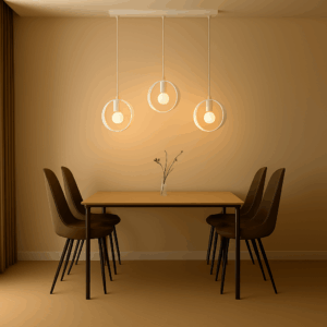 Hanglamp Aurora modern 3 lichtpunten Wit