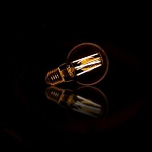 Lichtbron Elze Amber color glas