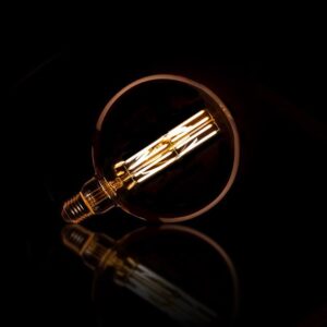 Lichtbron Eva Amber color glas