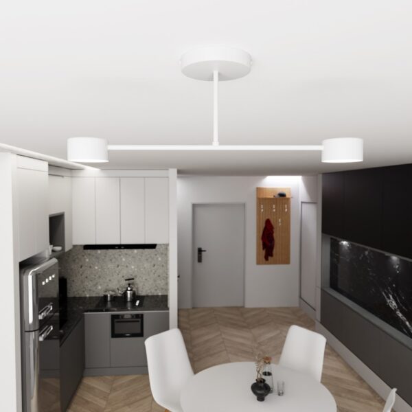 Plafondlamp Estela Modern 2 lichtpunten Wit