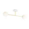 Plafondlamp Isaac Modern 2 lichtpunten Wit